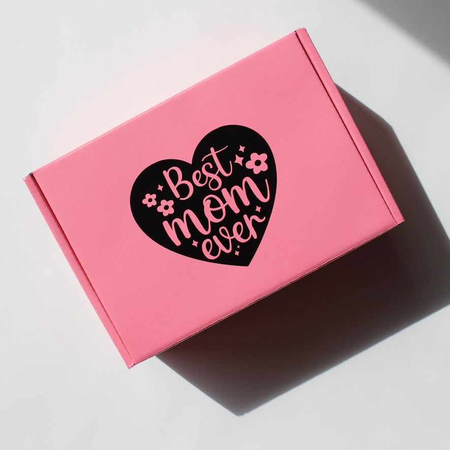 mother's day gift box - limited edition 'best mom ever' candle